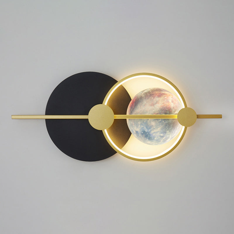 Geometry Shape Metal Wall Light Modern Style Single Light Wall Mount Lighting
