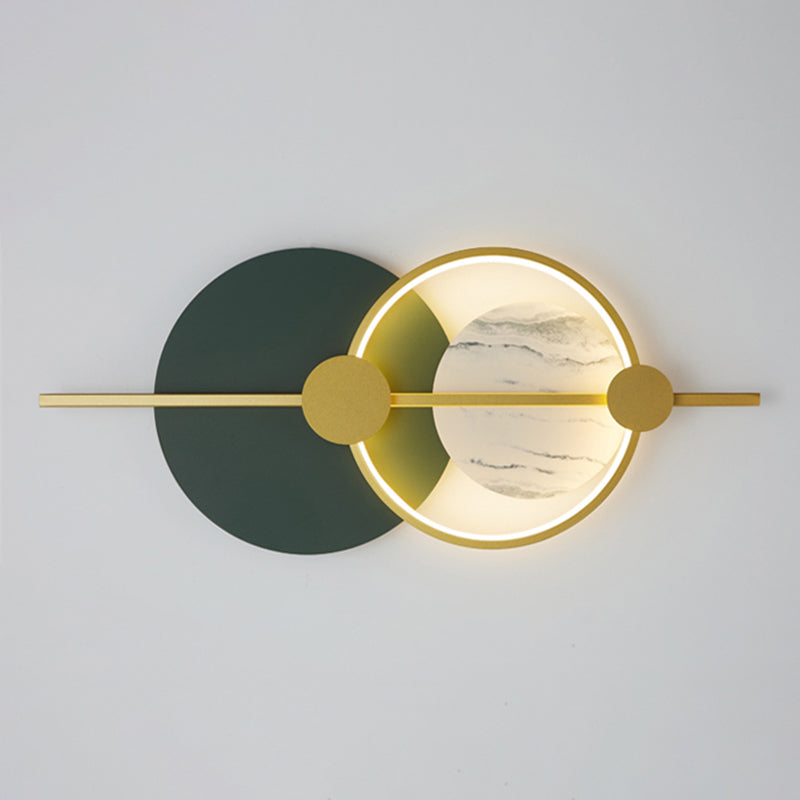 Geometry Shape Metal Wall Light Modern Style Single Light Wall Mount Lighting