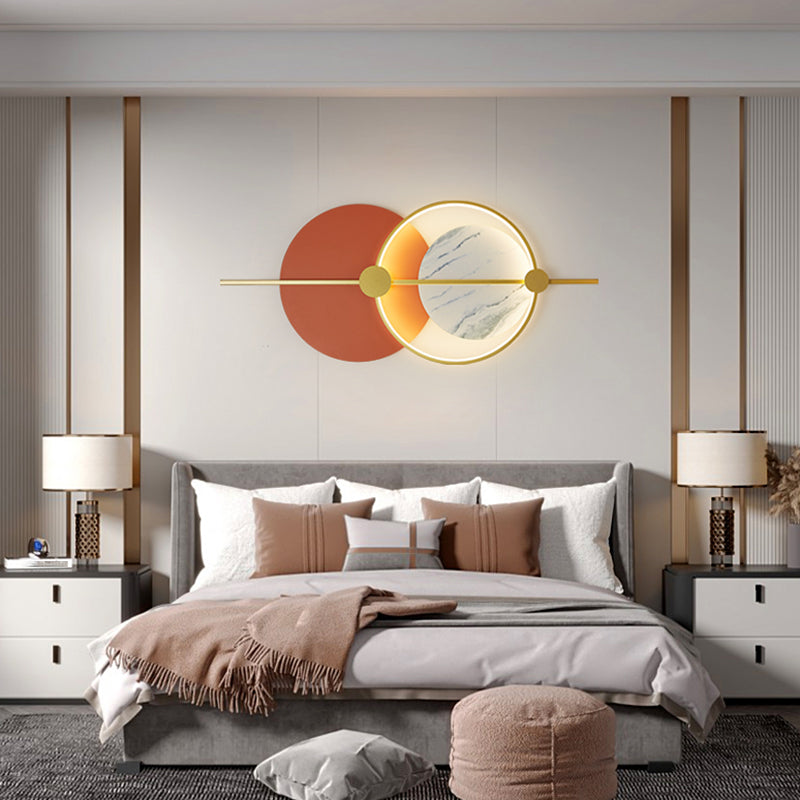 Geometry Shape Metal Wall Light Modern Style Single Light Wall Mount Lighting