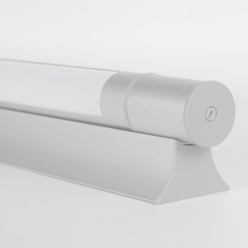 Modern Simple Aluminum Vanity Light Cylinder Shape Vanity Lamp with PC Shade for Bedroom