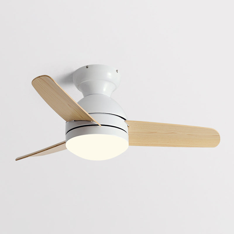 1-Light Ceiling Fan Lighting Modern Style Metal Ceiling Fan Lighting for Living Room