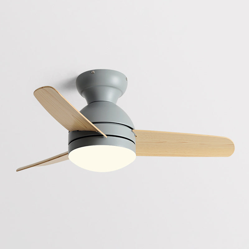 1-Light Ceiling Fan Lighting Modern Style Metal Ceiling Fan Lighting for Living Room