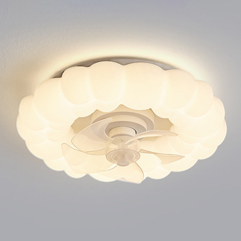 Metal Ceiling Fan Light Fixture Circular Nordic Ceiling Light Fixture