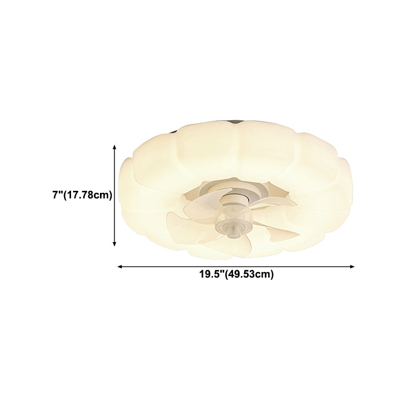 Metal Ceiling Fan Light Fixture Circular Nordic Ceiling Light Fixture