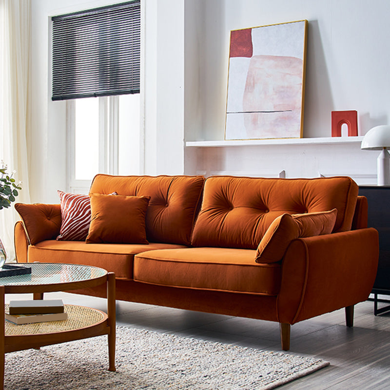 Contemporary Standard Flared Arm Sofa Convertible Sofa, 63.38" W x 35.82" D x 34.64" H