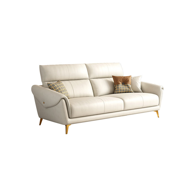 Faux Leather  Sofa 37.40" D x 37.40" H Flared Arm Sofa for Living Room