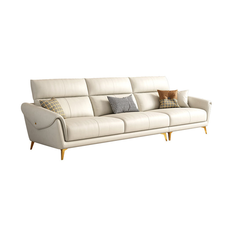 Faux Leather  Sofa 37.40" D x 37.40" H Flared Arm Sofa for Living Room