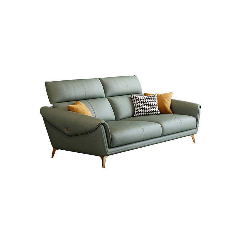 Faux Leather  Sofa 37.40" D x 37.40" H Flared Arm Sofa for Living Room