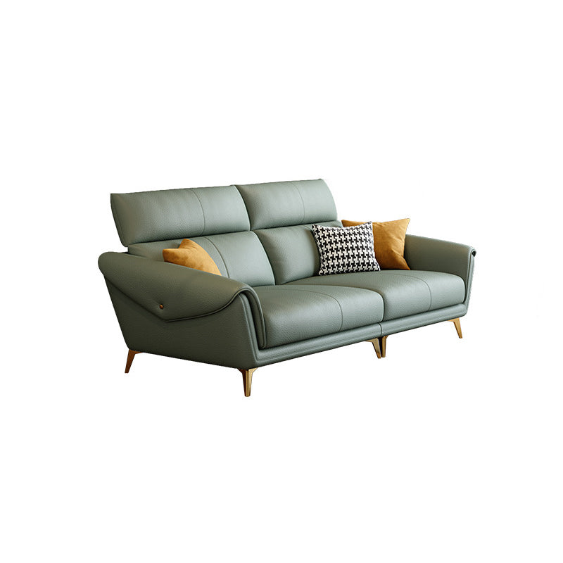 Faux Leather  Sofa 37.40" D x 37.40" H Flared Arm Sofa for Living Room