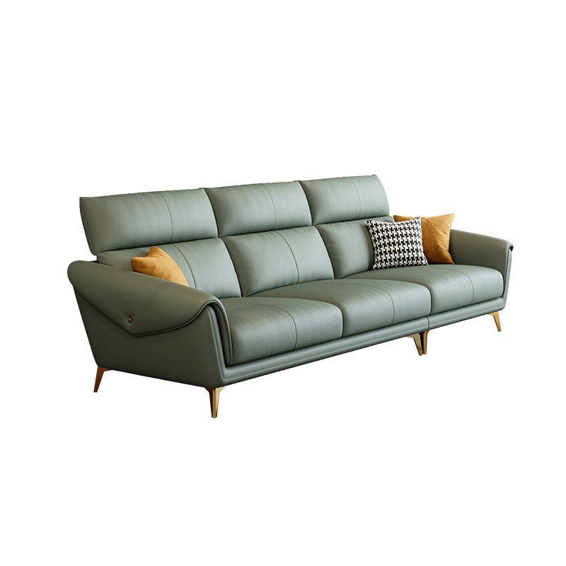 Faux Leather  Sofa 37.40" D x 37.40" H Flared Arm Sofa for Living Room