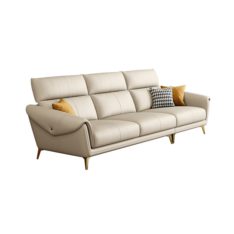 Faux Leather  Sofa 37.40" D x 37.40" H Flared Arm Sofa for Living Room