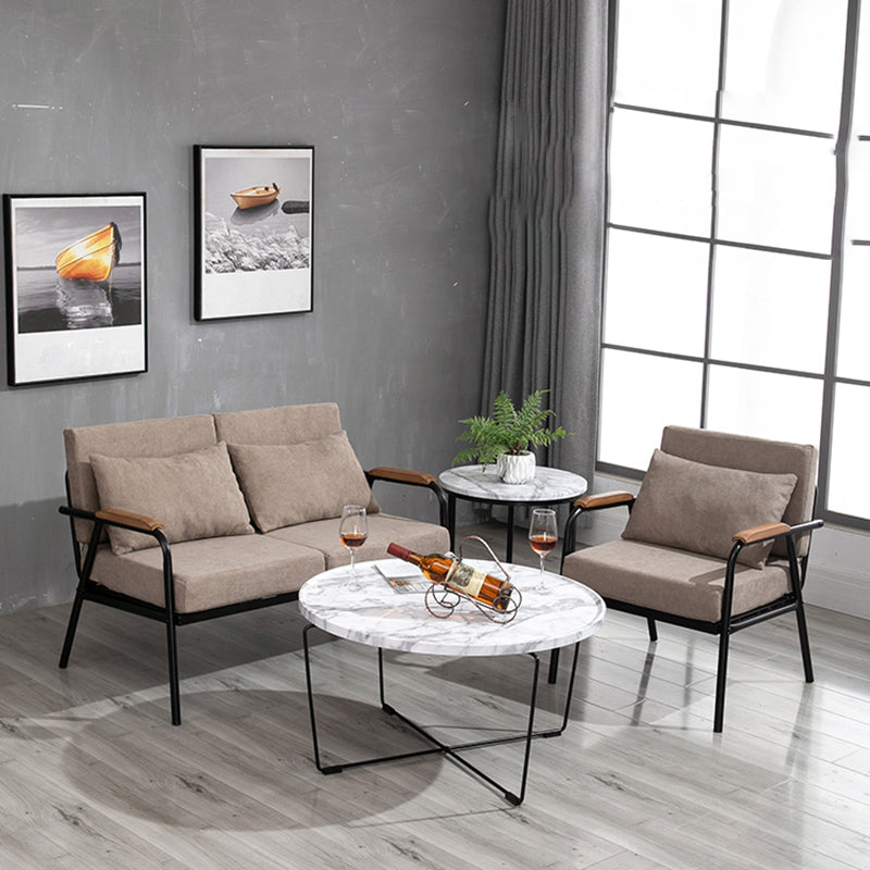 1/2-seater Sofa with Pillow Top Arm for Apartment 29.53" High