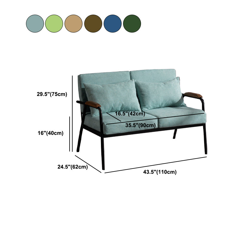 1/2-seater Sofa with Pillow Top Arm for Apartment 29.53" High