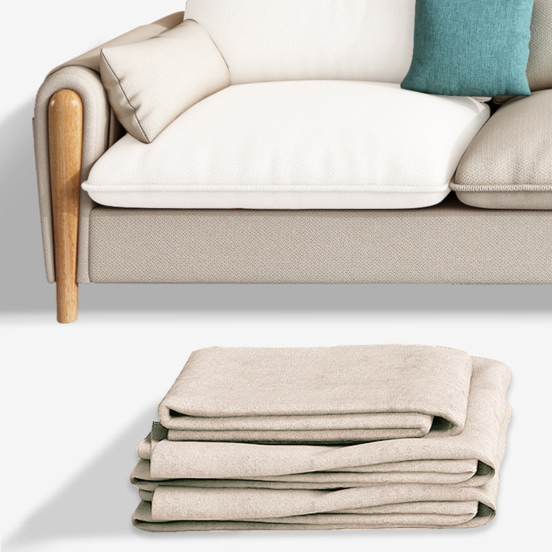 Modern Sewn Pillow Back Standard Pillow Top Arm with Storage Sofa