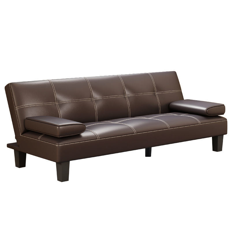 Contemporary Adjustable Sofa Convertible Sofa with Biscuit Back for Living Room