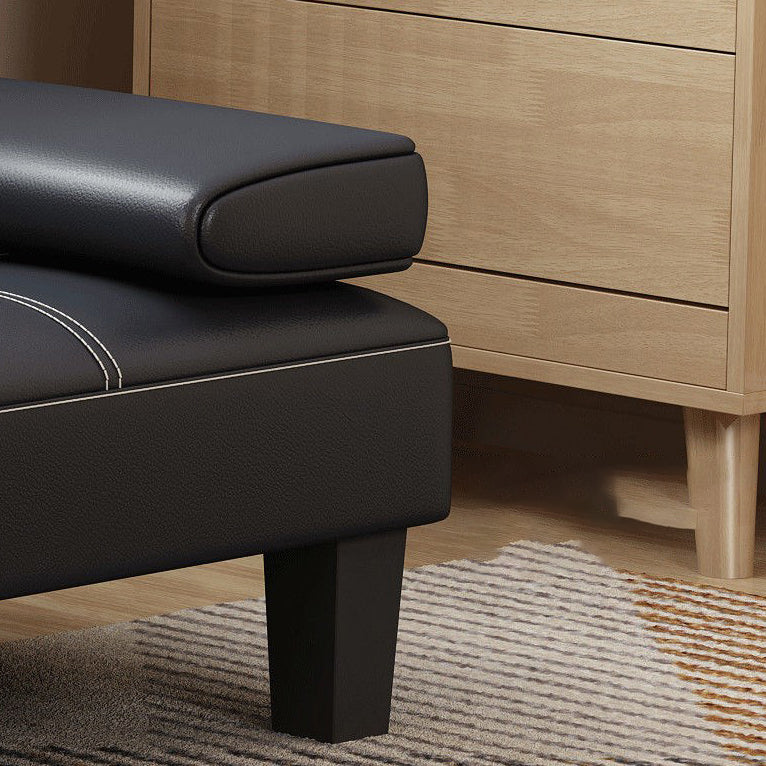 Contemporary Adjustable Sofa Convertible Sofa with Biscuit Back for Living Room