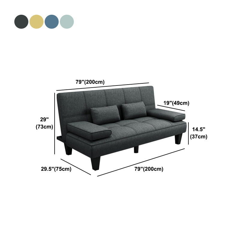 Contemporary Adjustable Sofa Convertible Sofa with Biscuit Back for Living Room