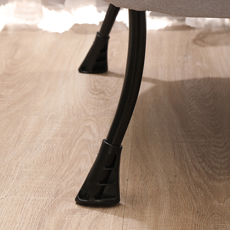 29.52"W*27.55"D Cotton Blend Arm Chair with Basic Four Black Legs