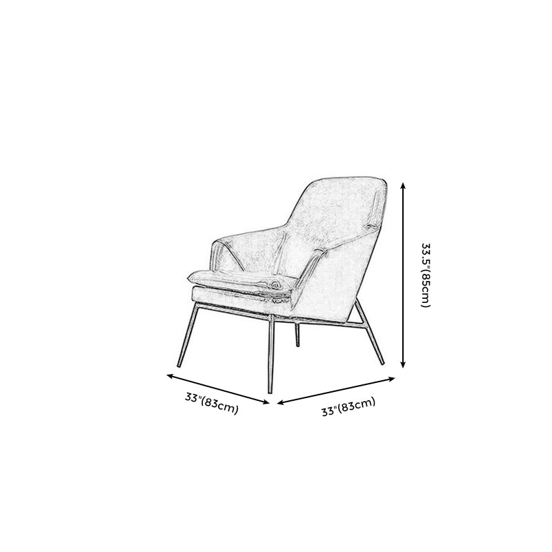 Arms Included Accent Armchair with Split Back, 32.68" W √ó 32.68" L √ó 33.46" H