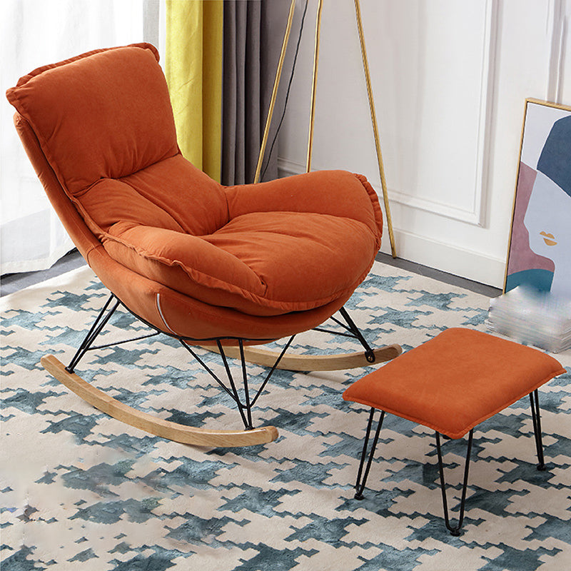 26.7" L x37.4"W x32.2"H Sewn Pillow Back Sled Chair for Living Room