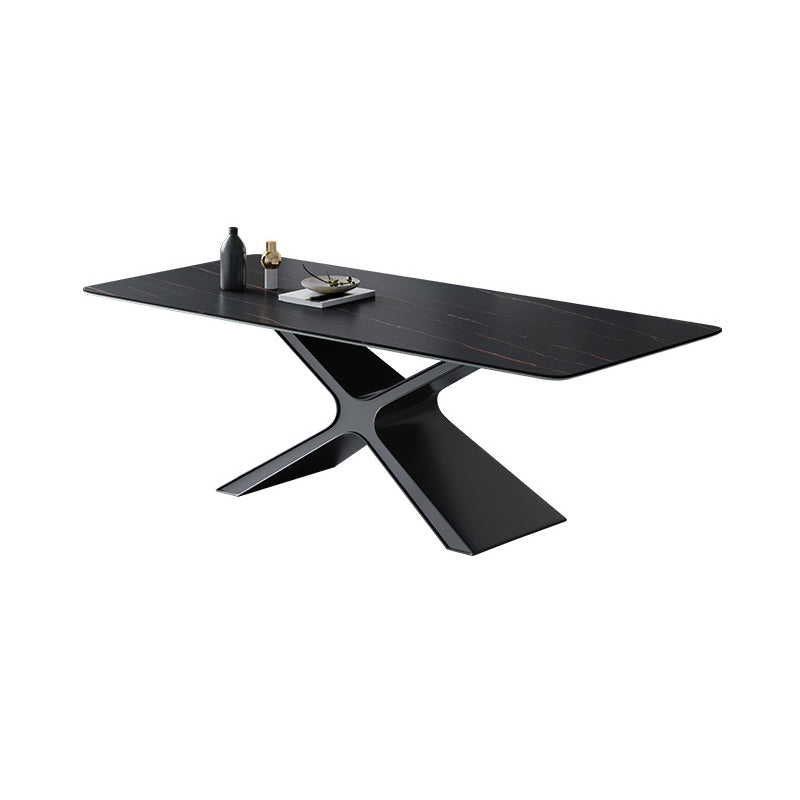 Designer Style Sintered Stone Top Dining Set Rectangle 1/4/5/6 Pieces Dining Table Set