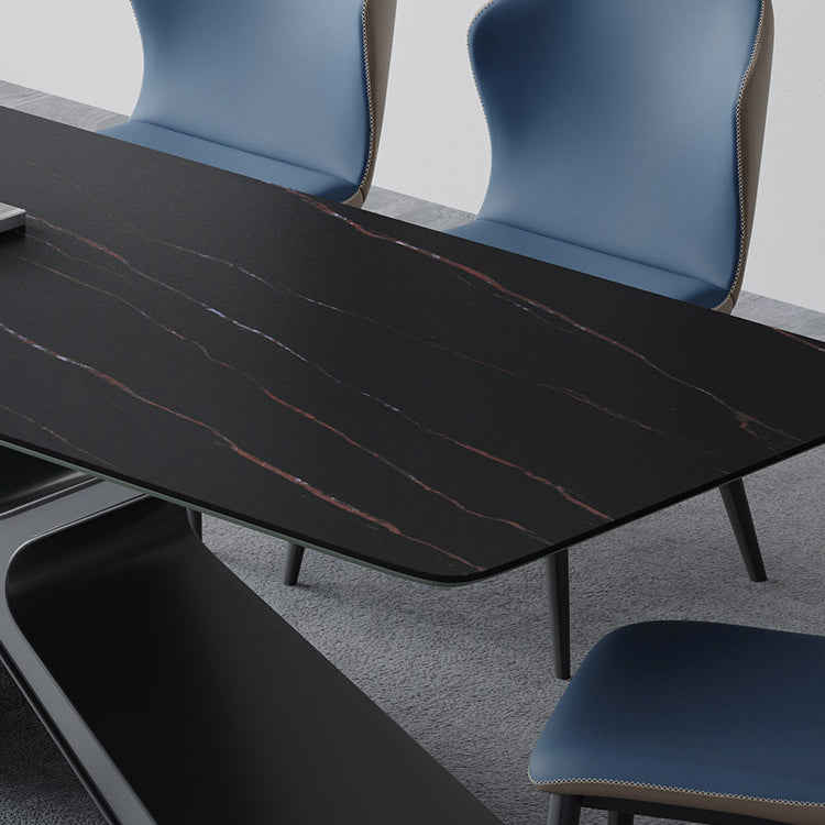 Designer Style Sintered Stone Top Dining Set Rectangle 1/4/5/6 Pieces Dining Table Set
