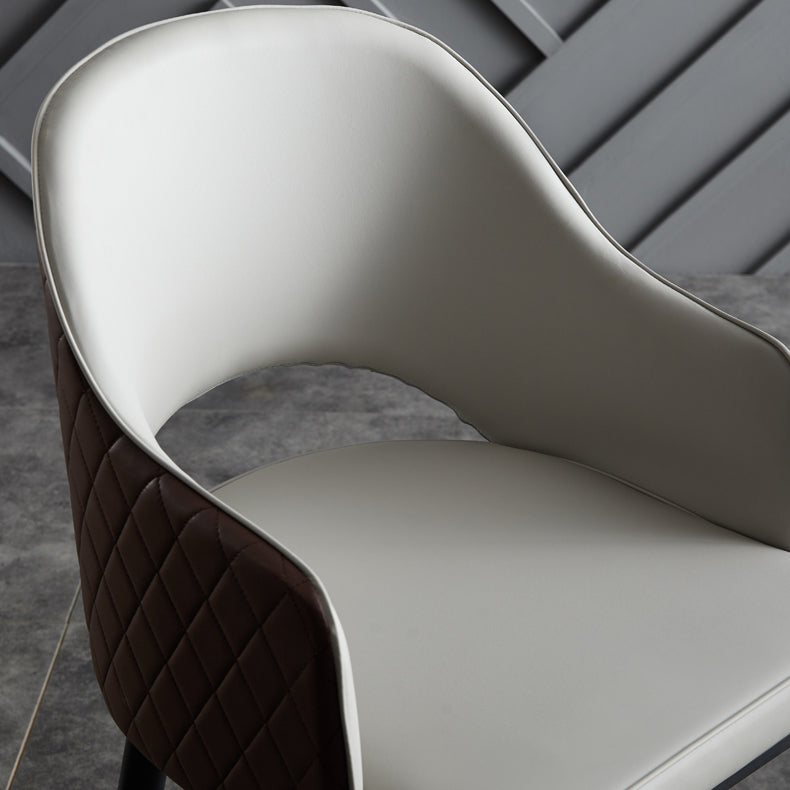 Industrial Dining Room Side Chairs Kitchen Open Back Chair with Arm