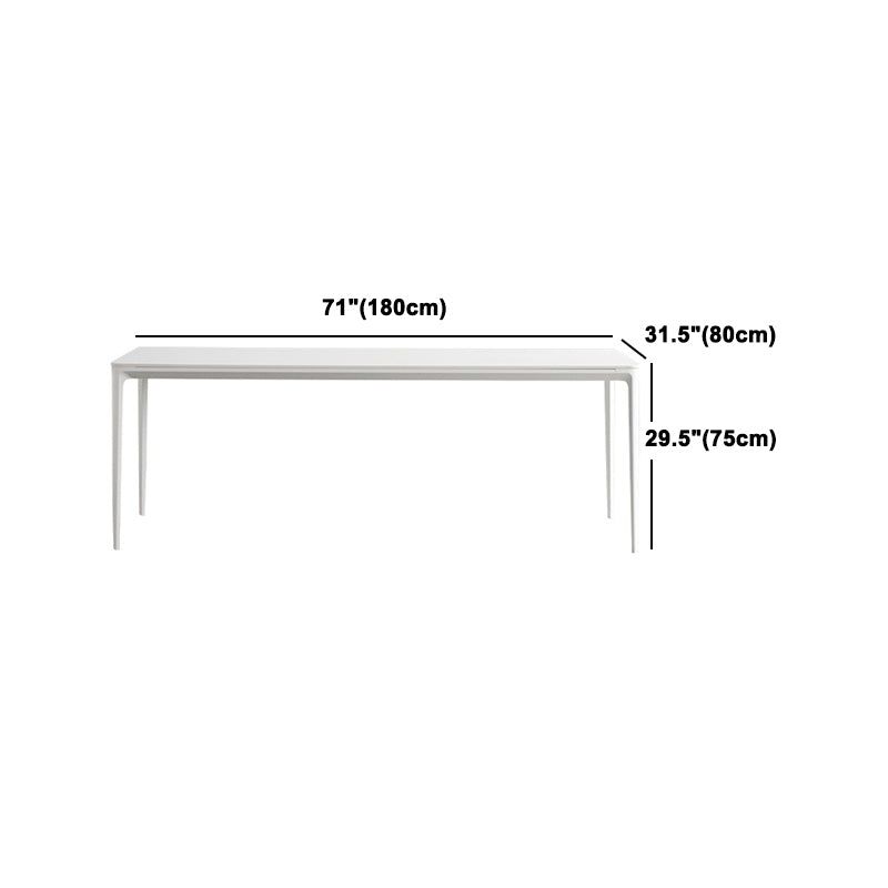 Modern Sintered Stone Top Dining Set Rectangle 1/2/4/5/6/7 Pieces Dining Table Set