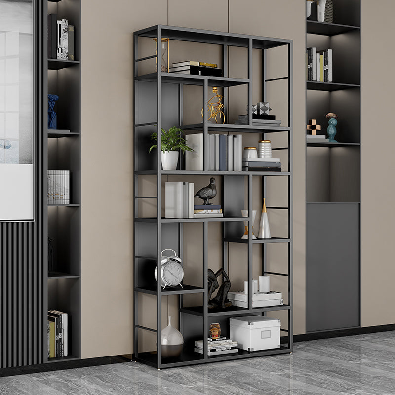 11.81"W Bookcase Contemporary Style Open Back Bookshelf for Home Office