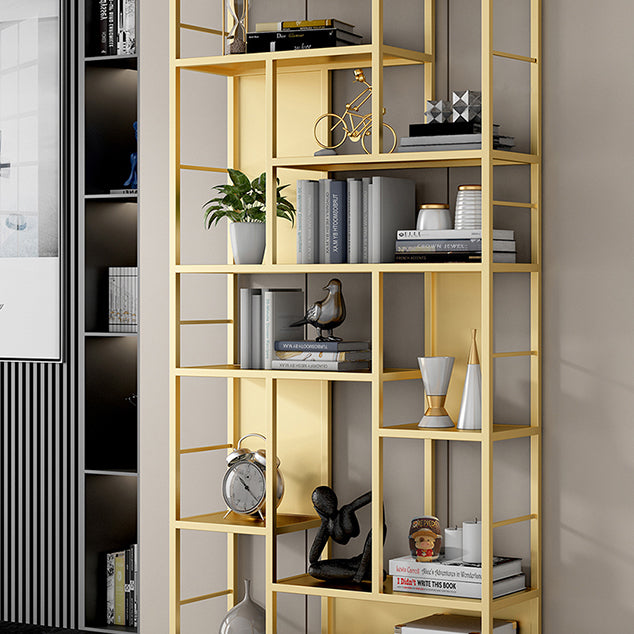11.81"W Bookcase Contemporary Style Open Back Bookshelf for Home Office