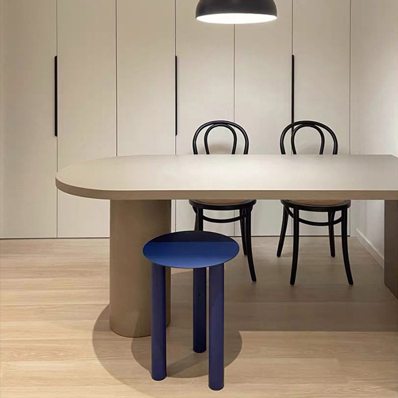 Wood Top and Wood Pedestal Dining Table Contemporary Bar Table for Island