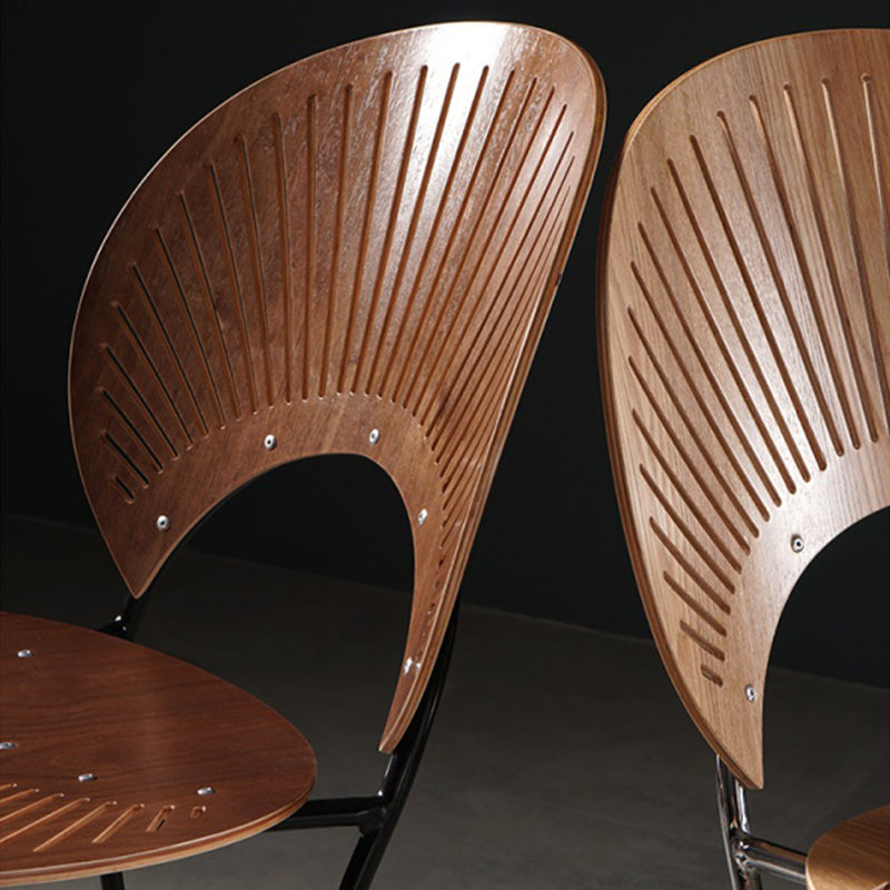 Industrial Armless Solid Wood Barstools 25-Inch Metal Bar Stool