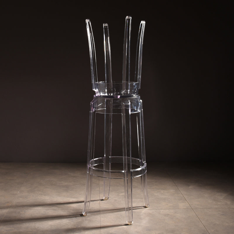 Modern Style Bar-stool Acrylic Round Counter Bar Stool for Kitchen Bar