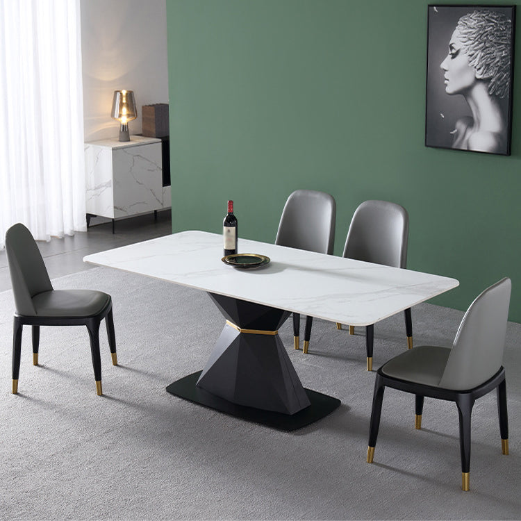 Modern Rectangle Sintered Stone Dining Table Set 1/4/5 Pieces Dining Set for Home Use