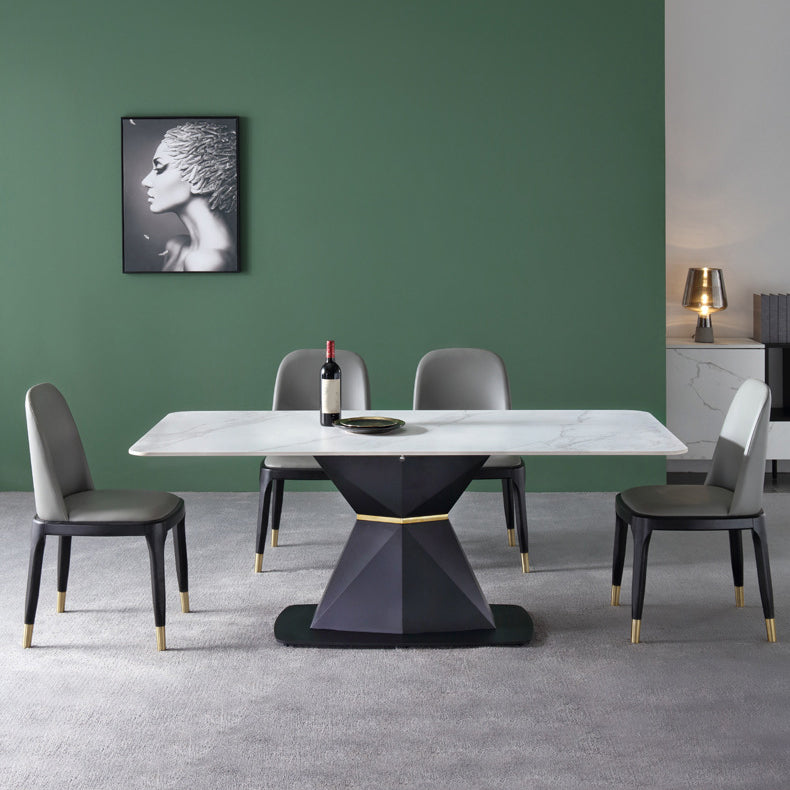 Modern Rectangle Sintered Stone Dining Table Set 1/4/5 Pieces Dining Set for Home Use