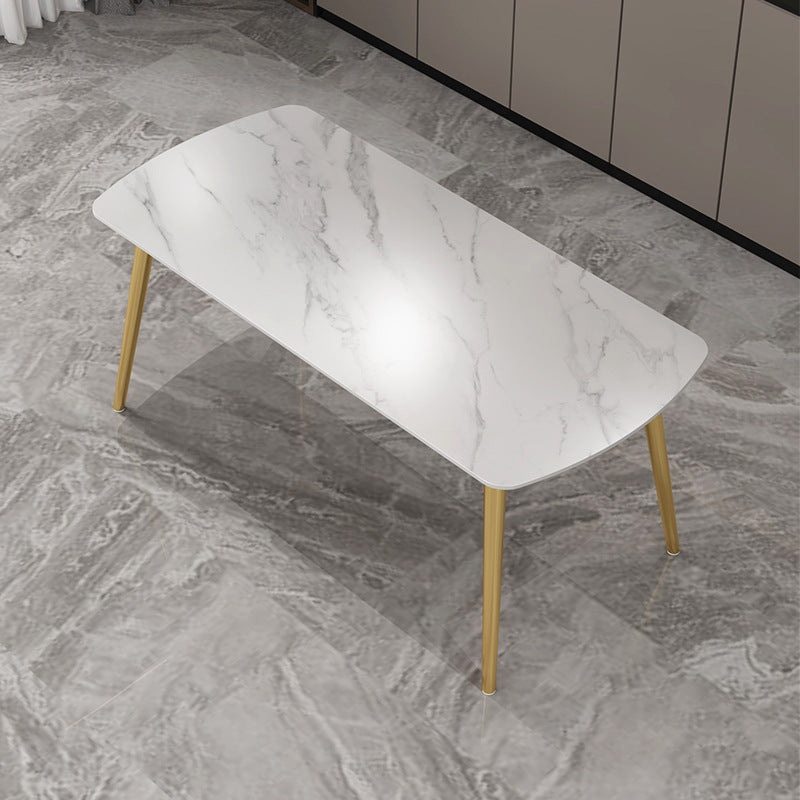 Modern Rectangle Sintered Stone Dining Table Set 1/2/5 Pieces Dining Set for Home Use