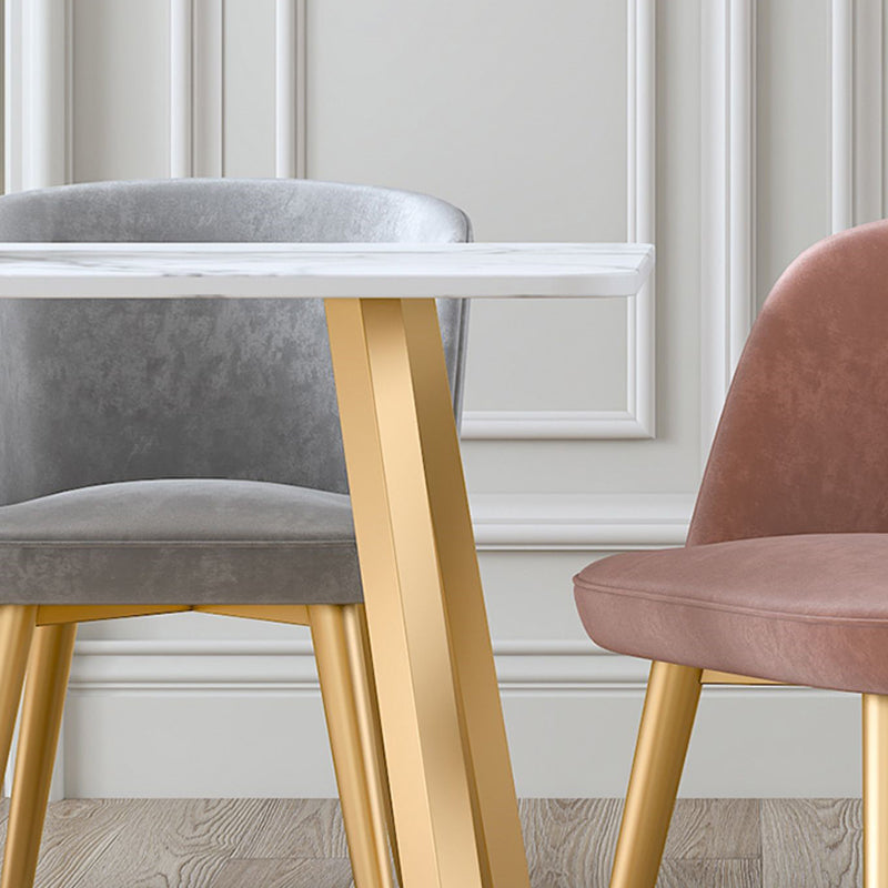 Traditional Luxury Rectangle Dining Table Stone Dining Site Table for Home