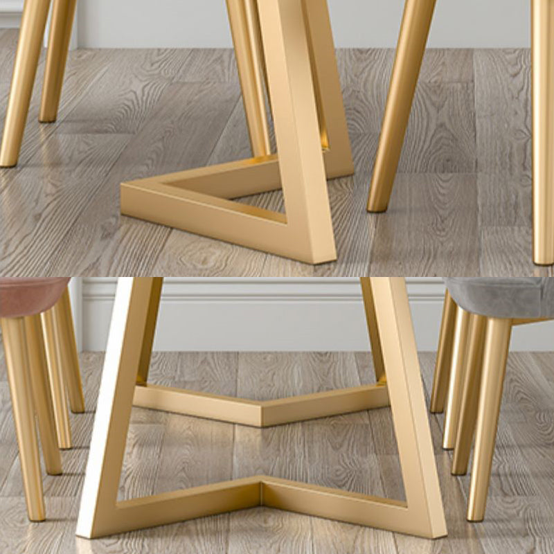 Traditional Luxury Rectangle Dining Table Stone Dining Site Table for Home