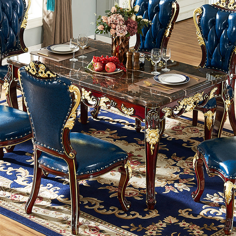 Marble Furniture Rectangle 4 Legs Dining Room Collection for Dining Room