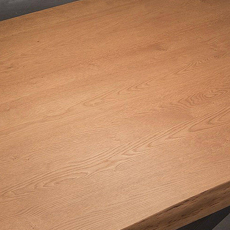 Modern Brown in Pine Dining Table Rectangle Dining Table for Kitchen