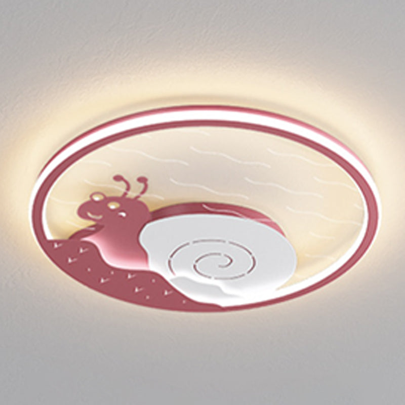 LED Flush Mount Ceiling Light Cartoon Animal Flush Mount Lamp for Child Room