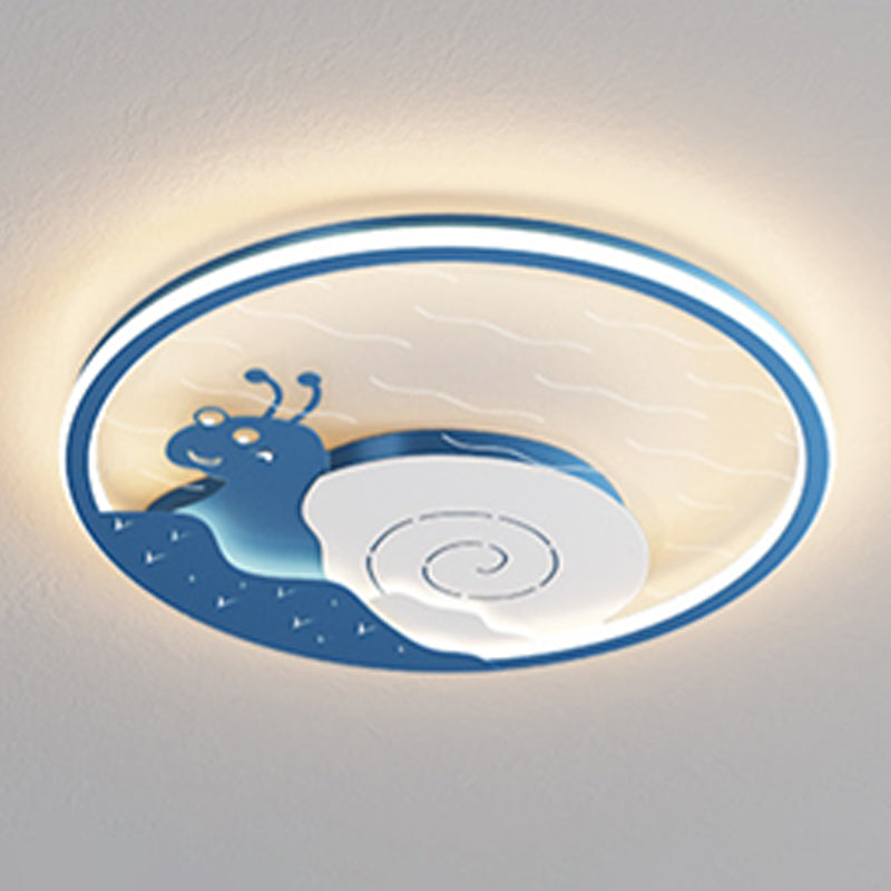 LED Flush Mount Ceiling Light Cartoon Animal Flush Mount Lamp for Child Room