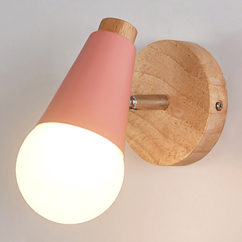 Unique Shape Wall Lighting Modern Style Metal 1 Light Sconce Lamp for Bedroom