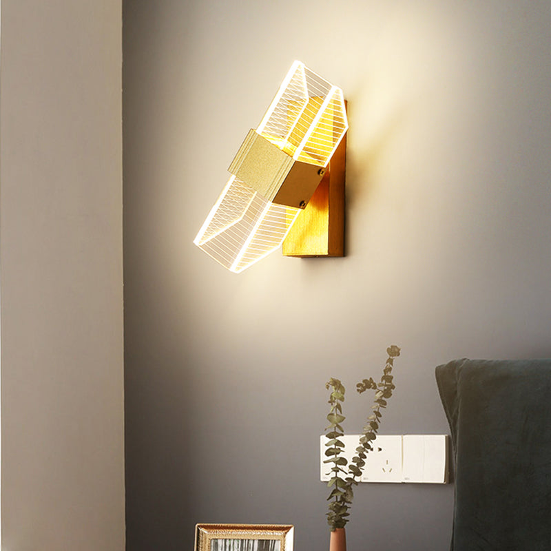 Modern Style Metal LED Wall Light Fixture Creative Wall Light Sconce for Bedroom