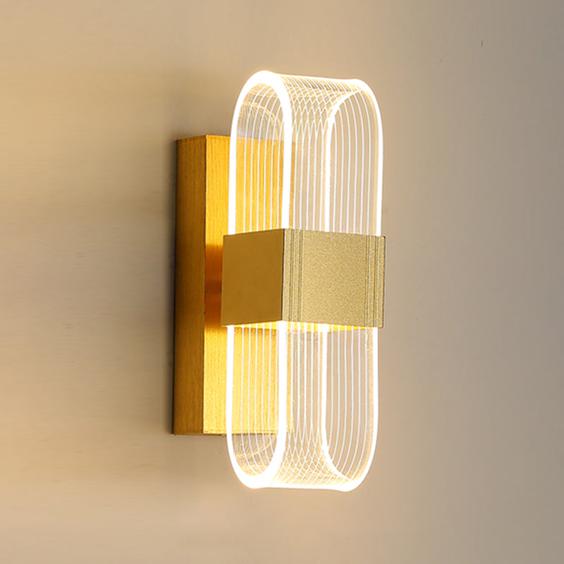 Modern Style Metal LED Wall Light Fixture Creative Wall Light Sconce for Bedroom