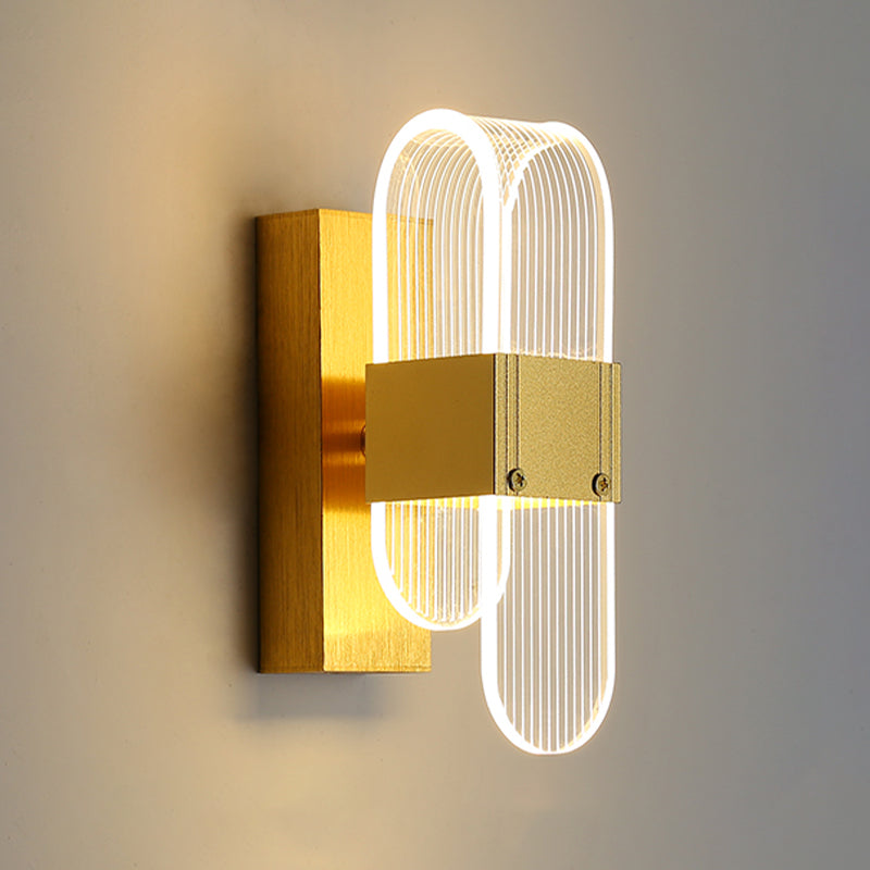 Modern Style Metal LED Wall Light Fixture Creative Wall Light Sconce for Bedroom
