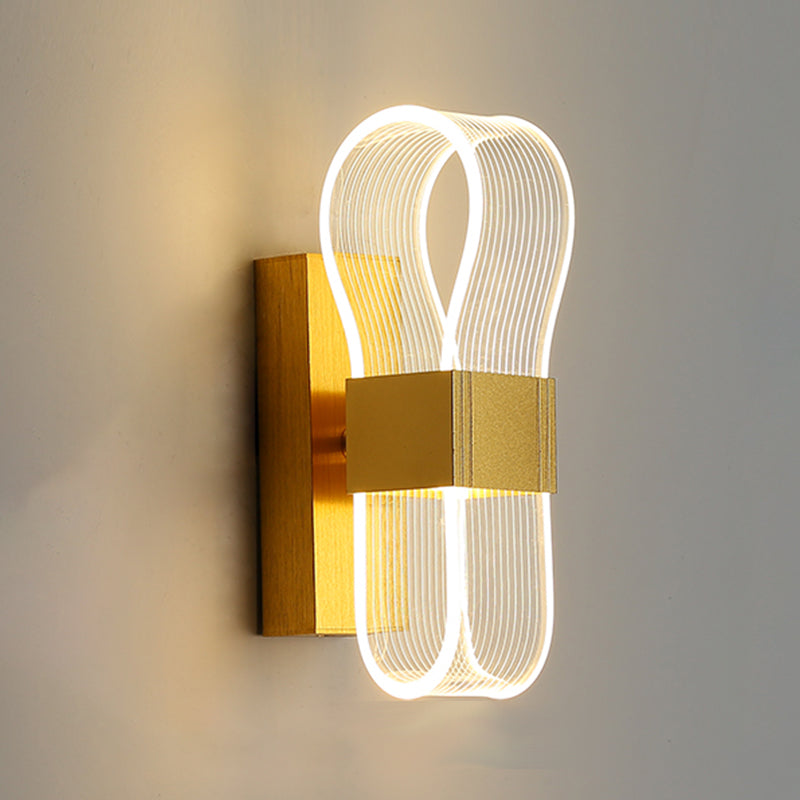Modern Style Metal LED Wall Light Fixture Creative Wall Light Sconce for Bedroom
