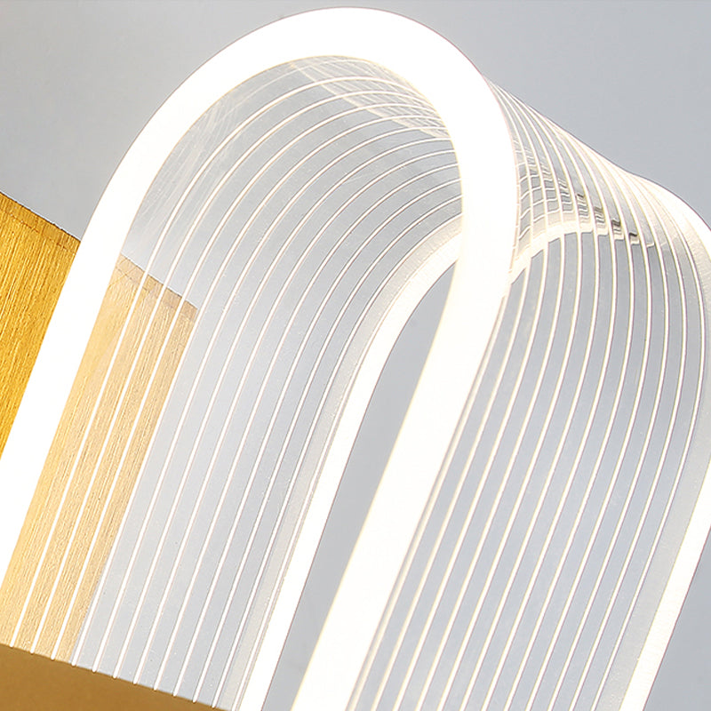 Modern Style Metal LED Wall Light Fixture Creative Wall Light Sconce for Bedroom