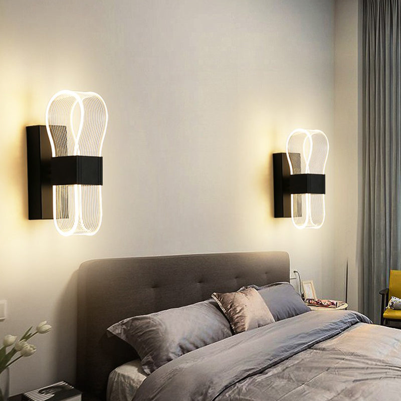 Modern Style Metal LED Wall Light Fixture Creative Wall Light Sconce for Bedroom