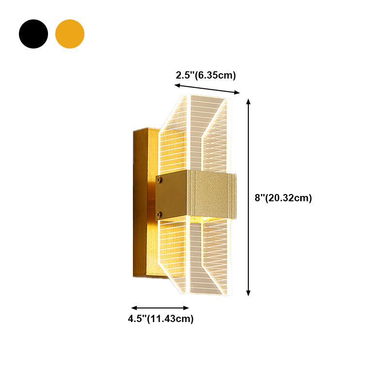Modern Style Metal LED Wall Light Fixture Creative Wall Light Sconce for Bedroom